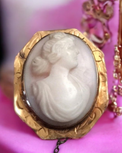 Victorian Antique 10k Gold Cameo