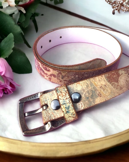 Vintage Keldon ln Distressed leather belt 36” BOHO Distressed