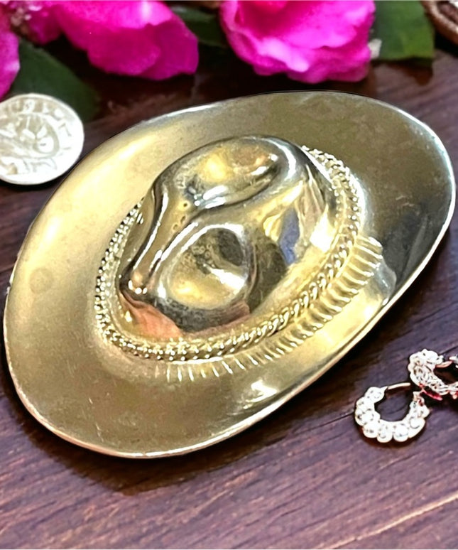 Sterling Mexico TS 77 Cowboy Hat Southwestern Brooch Pin