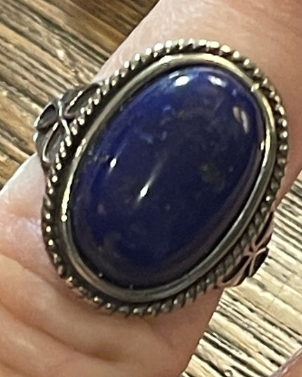 Sterling silver RB 925 Running Bear Southwestern Native American Sugalite ring