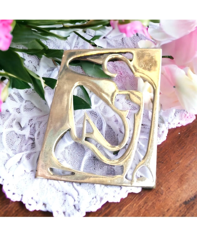 Vintage Matisse Blue Nude sitting sterling brooch Mexico 925