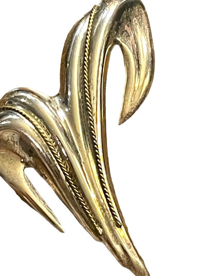 Taxco TR 97 Vintage Large Modernist brooch sterling silver 925