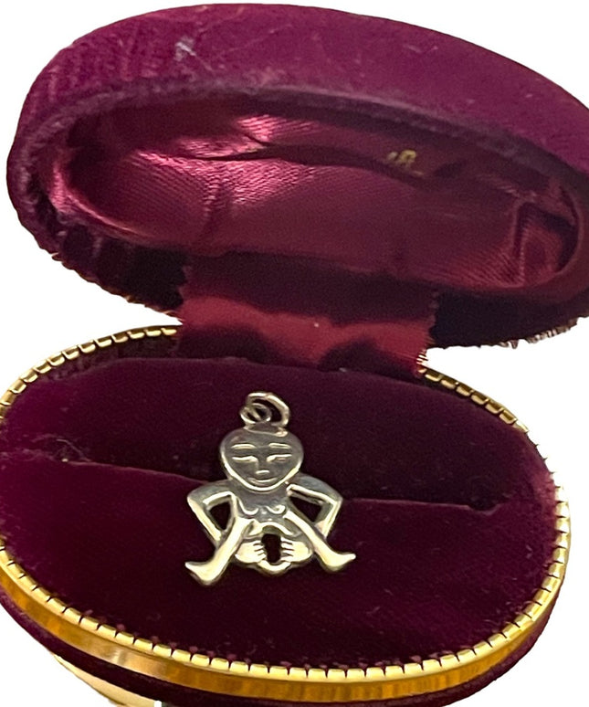 Vintage sterling silver 925 European Fertility Pendant