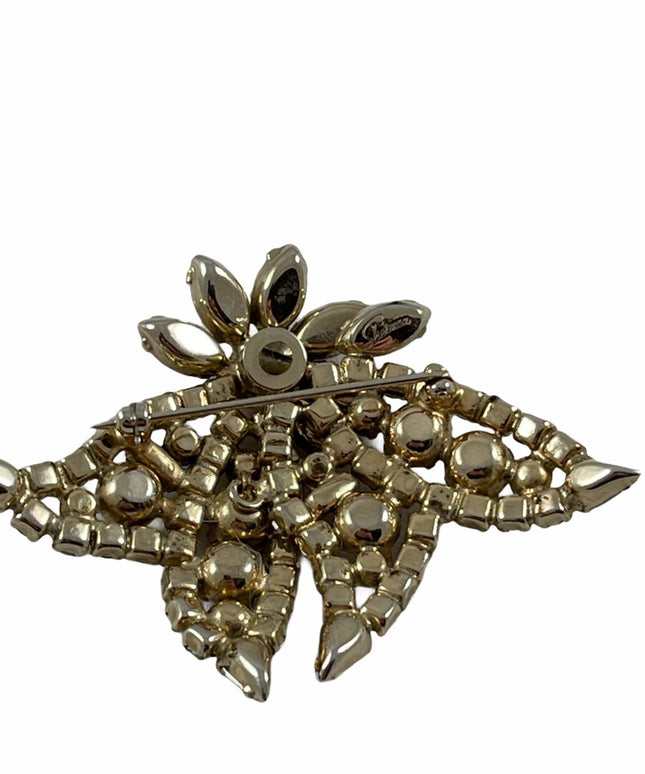 VintGe stunning Large Sherman Crystal AB VTG C1950s Brooch