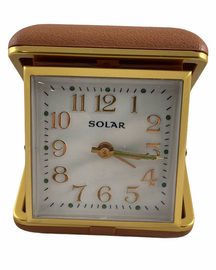 Vintage C1960s Solar Travel Alarm clock Works’ Wind up