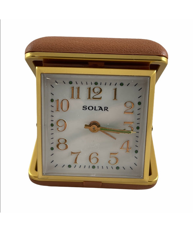 Vintage C1960s Solar Travel Alarm clock Works’ Wind up