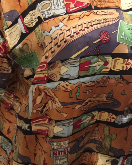 - Vintage Silk Short sleeve Blouse Arizona limited Nichole Miller