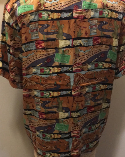 - Vintage Silk Short sleeve Blouse Arizona limited Nichole Miller