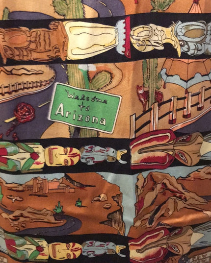 - Vintage Silk Short sleeve Blouse Arizona limited Nichole Miller