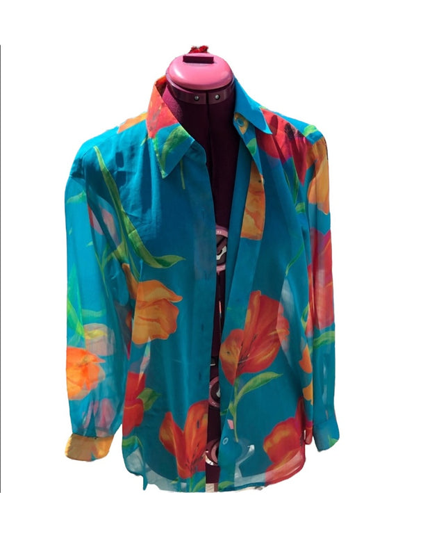 - Vintage Liz Claiborne Lizsport Sheer blouse cover