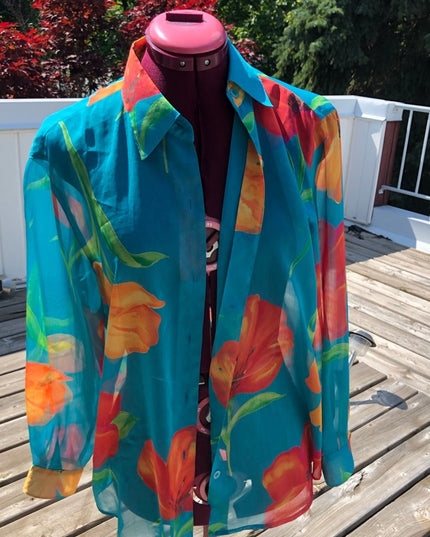 - Vintage Liz Claiborne Lizsport Sheer blouse cover