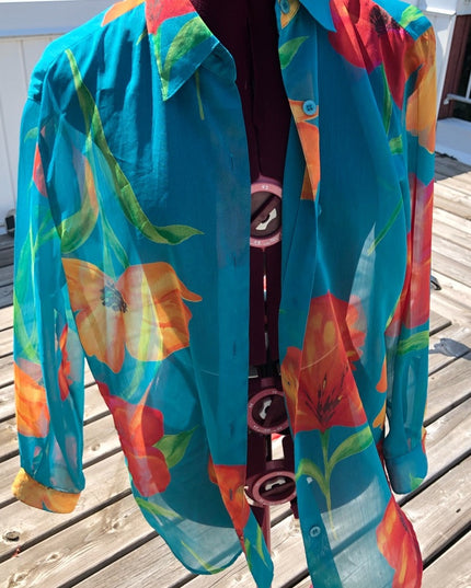 - Vintage Liz Claiborne Lizsport Sheer blouse cover