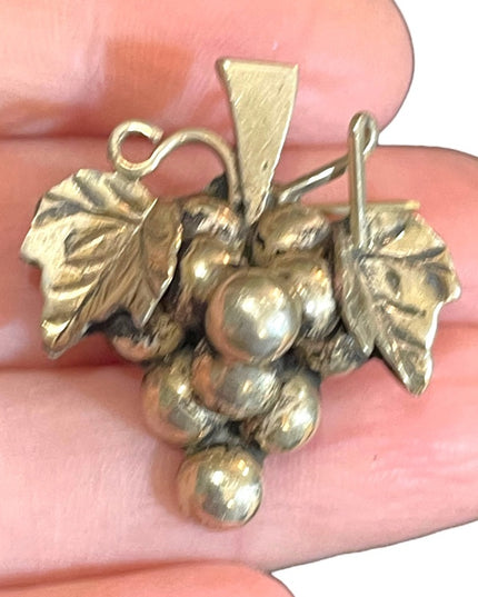 Vintsge sterling silver Taxco Grapes brooch 925 brooch