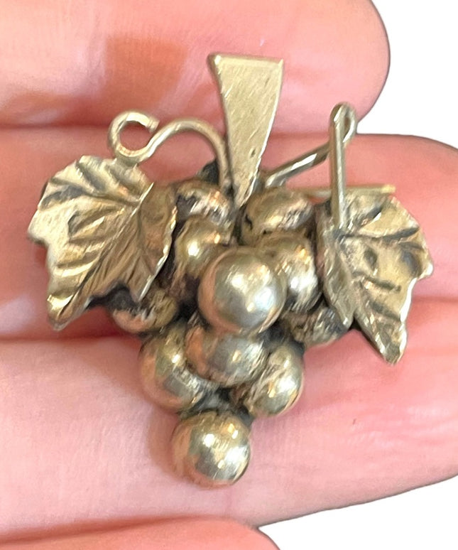Vintsge sterling silver Taxco Grapes brooch 925 brooch