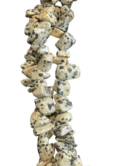 Lovely 3 strand high quality leopard skin Jasper 3 strand heavy necklace