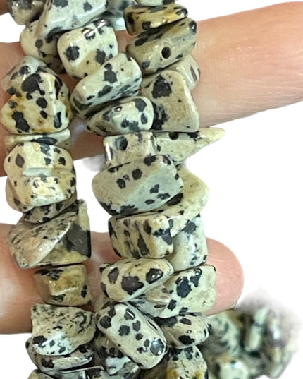 Lovely 3 strand high quality leopard skin Jasper 3 strand heavy necklace