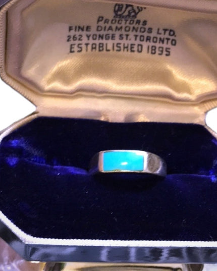 Vintage turquois 925 Navajo sterling silver ring