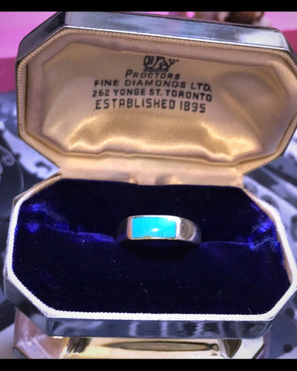 Vintage turquois 925 Navajo sterling silver ring