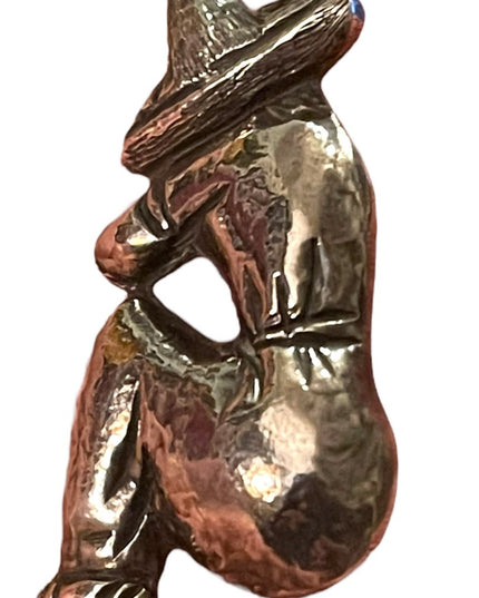 Hector Aguilar Mexico Sterling Silver (.925) Siesta Man w/Sombrero Brooch