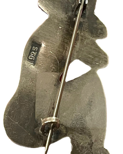 Hector Aguilar Mexico Sterling Silver (.925) Siesta Man w/Sombrero Brooch