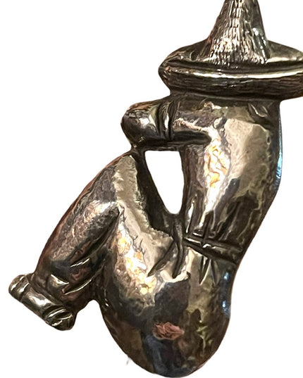 Hector Aguilar Mexico Sterling Silver (.925) Siesta Man w/Sombrero Brooch