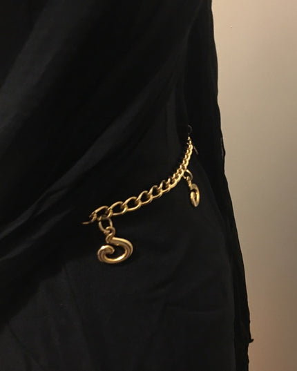 Vintage Heavy quality Gold tone Metal chain link belt