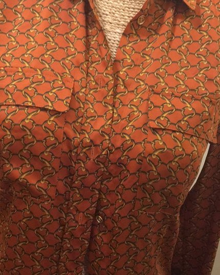 Michael Kors Horse Bit Blouse fall colors blouse