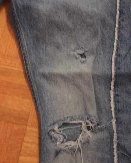 Zara Mens Distressed blue jeans Sz 30/26