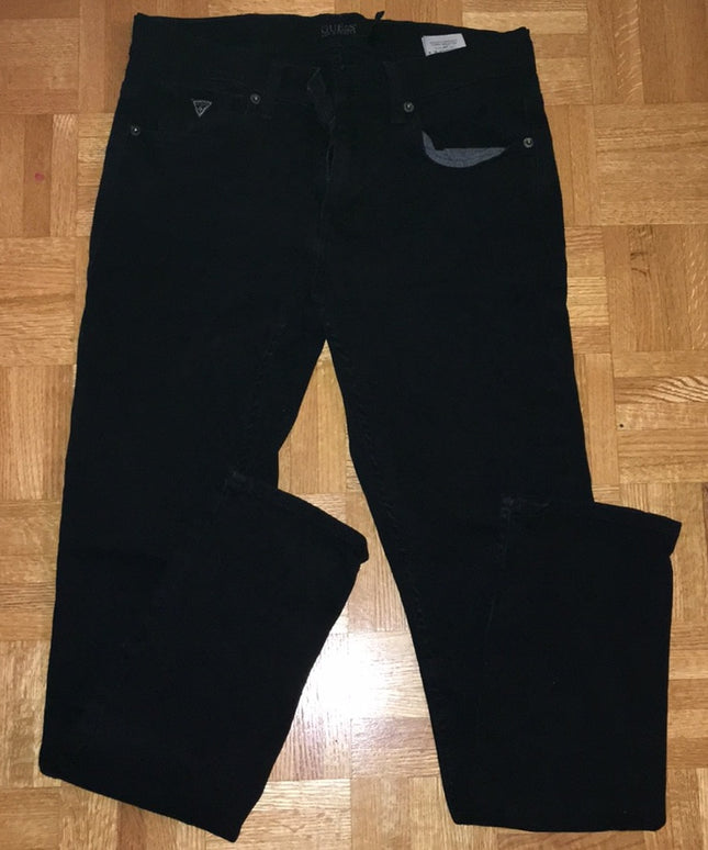 Mens Black Guess Jeans VG Sz 29x30