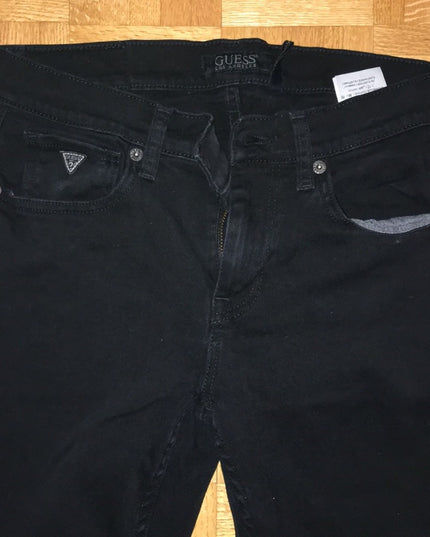 Mens Black Guess Jeans VG Sz 29x30
