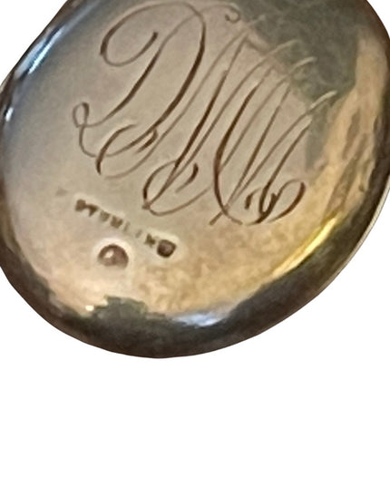 Vintage Sterling silver Etched locket necklace 925