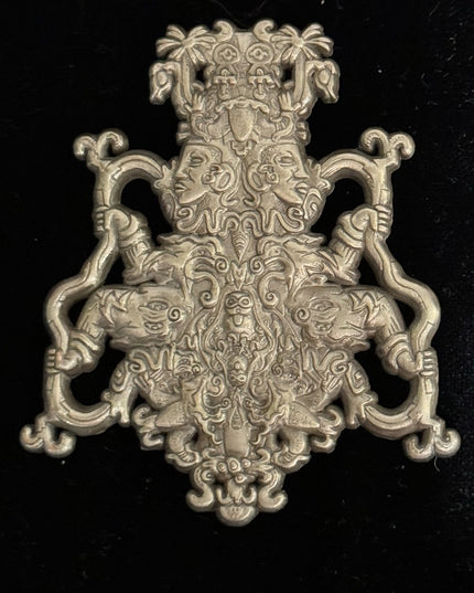Illuminate hand made limited edition 5/100 transend Illusion Brooch pin pewter