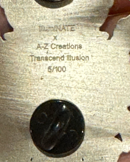 Illuminate hand made limited edition 5/100 transend Illusion Brooch pin pewter