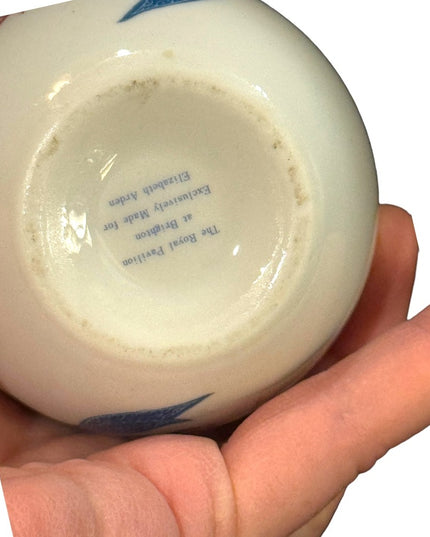 Vintage Elizabeth Arden By Royal Pavilion Ceramic lid Jar flower hand painted