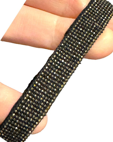 Antique French Steel Micro bead flapper art deco purse wristlet