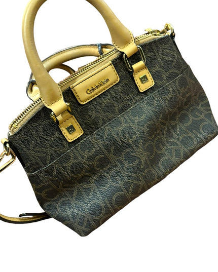 Calvin Klein Brown monogram LiKE NEW crossbody bag