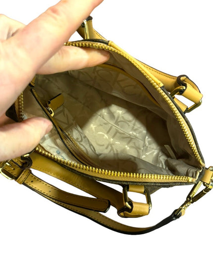 Calvin Klein Brown monogram LiKE NEW crossbody bag