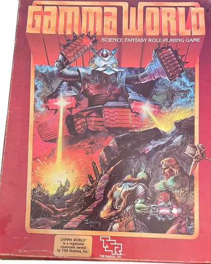 - TSR Vintage 1983 Role play Game box books science fantasy Gamma World