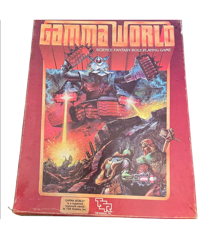 - TSR Vintage 1983 Role play Game box books science fantasy Gamma World