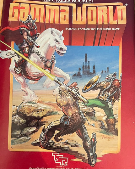 - TSR Vintage 1983 Role play Game box books science fantasy Gamma World