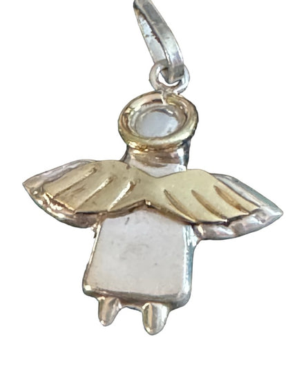 Vintage sterling silver 925 Mexico angel pendant