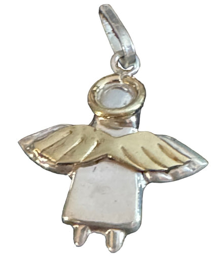 Vintage sterling silver 925 Mexico angel pendant