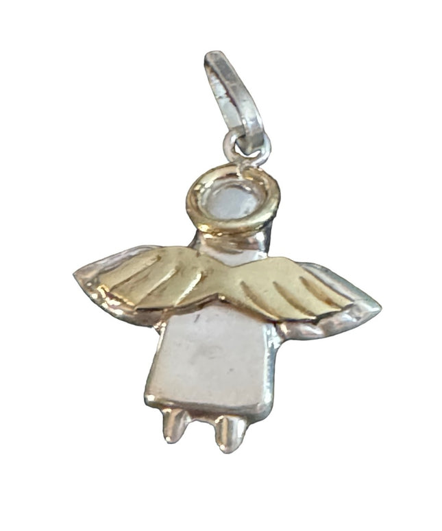 Vintage sterling silver 925 Mexico angel pendant