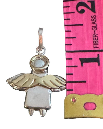 Vintage sterling silver 925 Mexico angel pendant