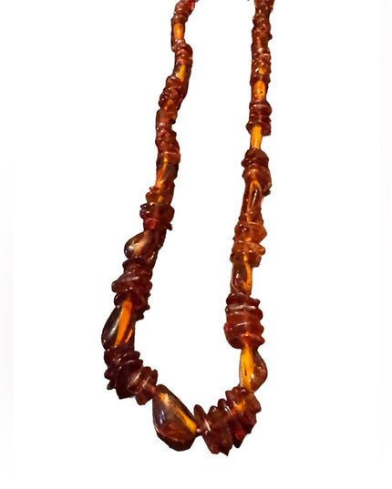 Vintage Honey Amber lovely bead necklace