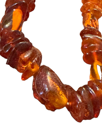 Vintage Honey Amber lovely bead necklace
