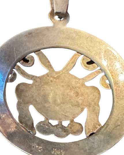Vintage handmade Artisan Mexico 925 sterling XL amulet pendant