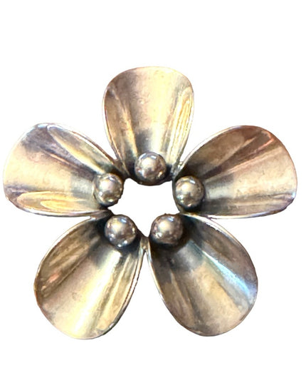 Vintsge Sterling Silver 925 Denmark Erik From Modernist starburst brooch