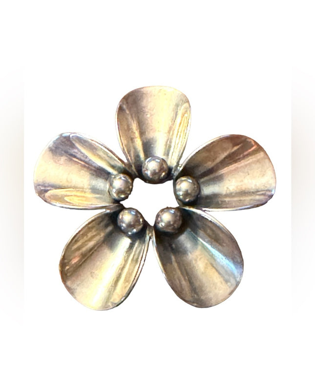 Vintsge Sterling Silver 925 Denmark Erik From Modernist starburst brooch