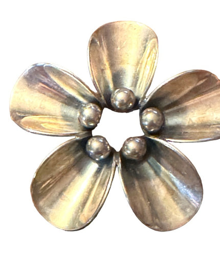 Vintsge Sterling Silver 925 Denmark Erik From Modernist starburst brooch